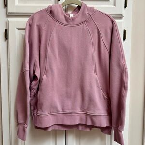 Lululemon Scuba Oversized Side-Slit Hoodie in Rose Pink Size Medium/Large